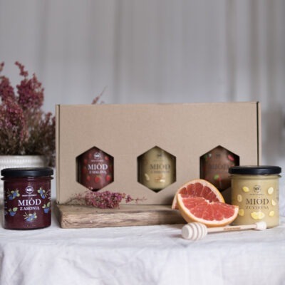 Zestaw miodów 3 x 400g