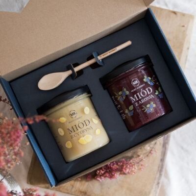 Zestaw miodów 2 x 400g (granat / granat )